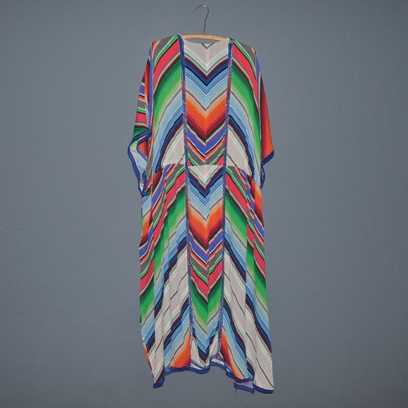 MELISSA MCCARTHY SEVEN7 Striped Topper Cover-Up D8 - Picture 5 of 8
